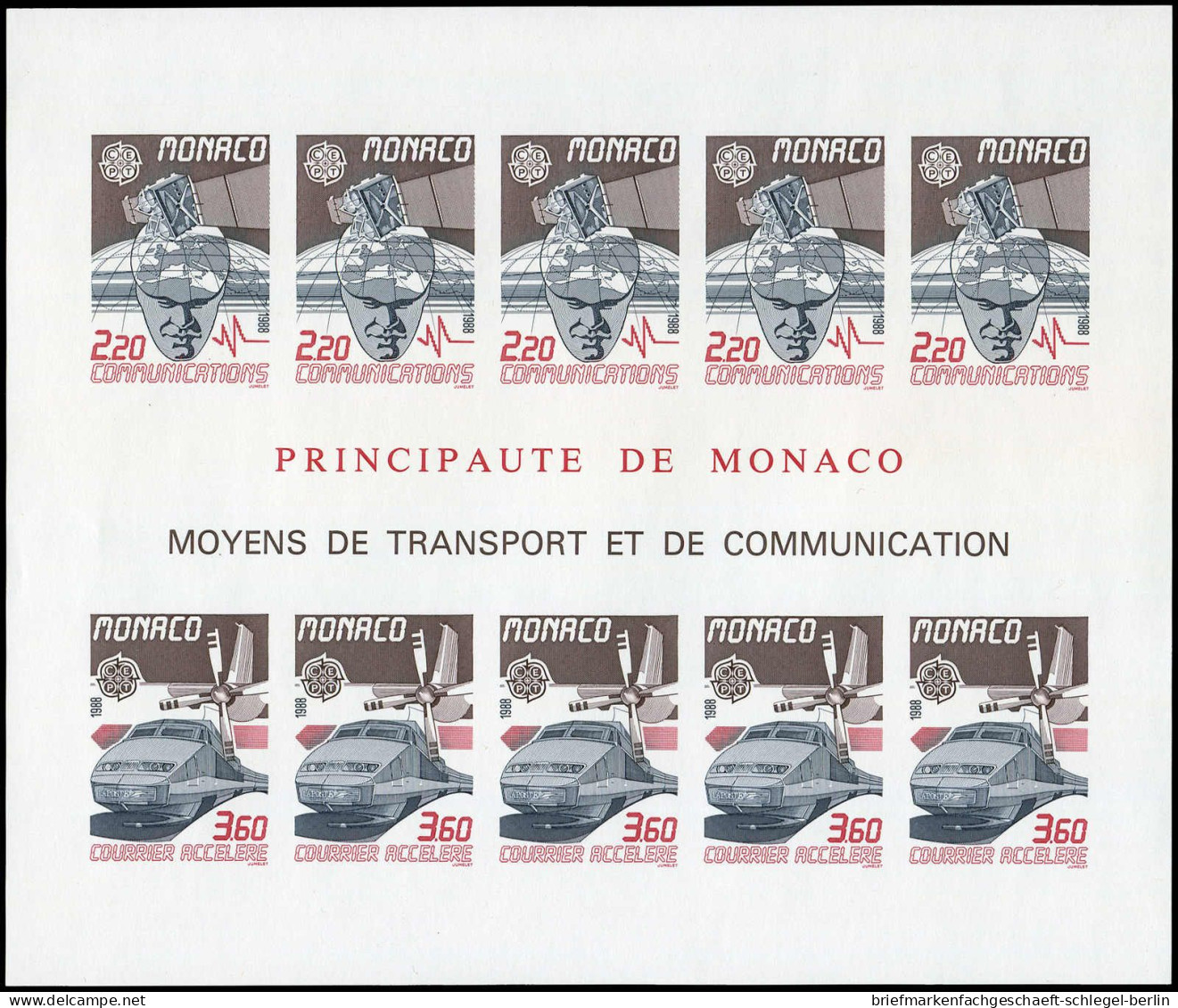 Monaco, 1988, Bl. 39, Postfrisch - Sonstige & Ohne Zuordnung