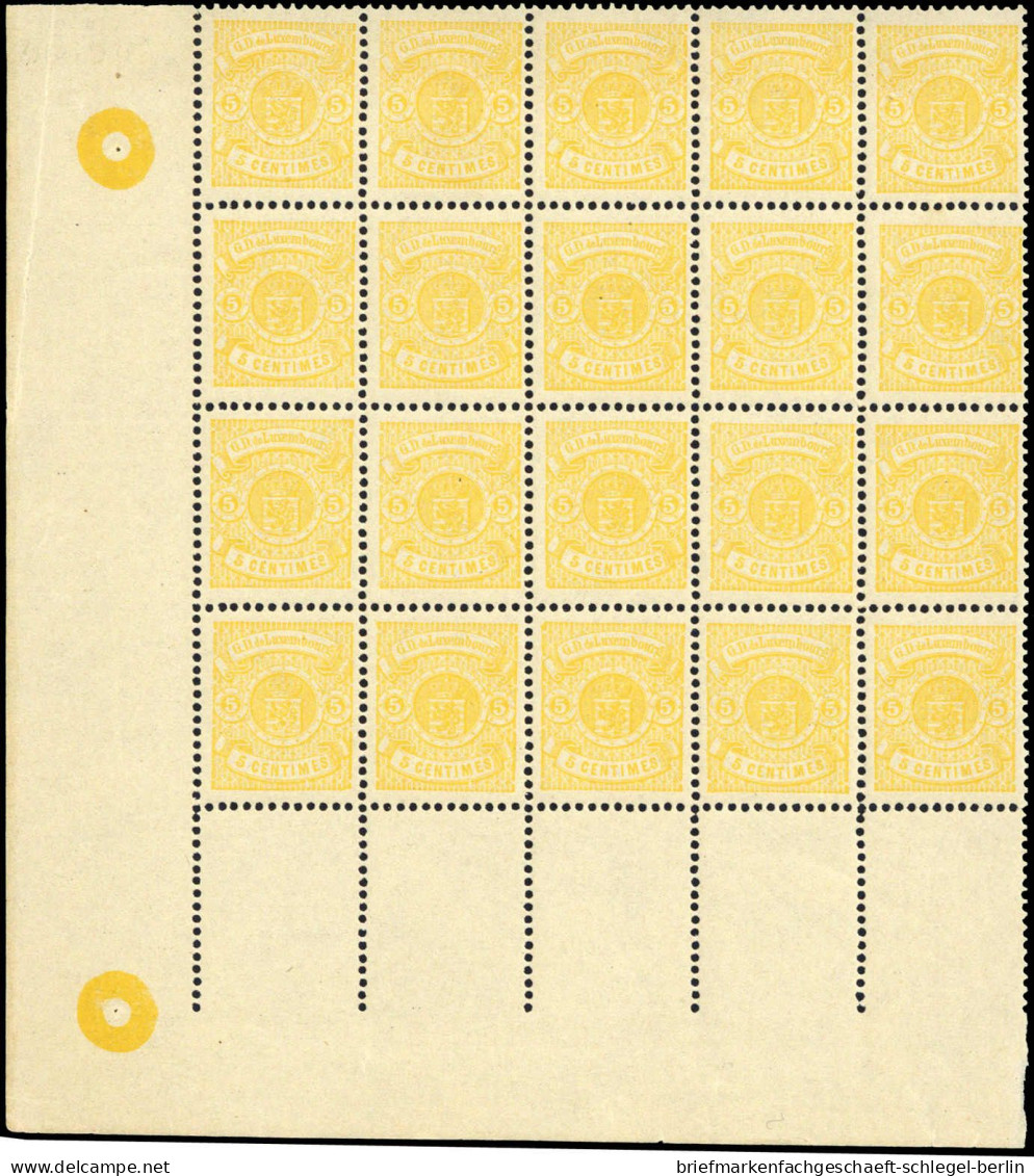 Luxemburg, 1884, 39 D (20), Postfrisch - Andere & Zonder Classificatie