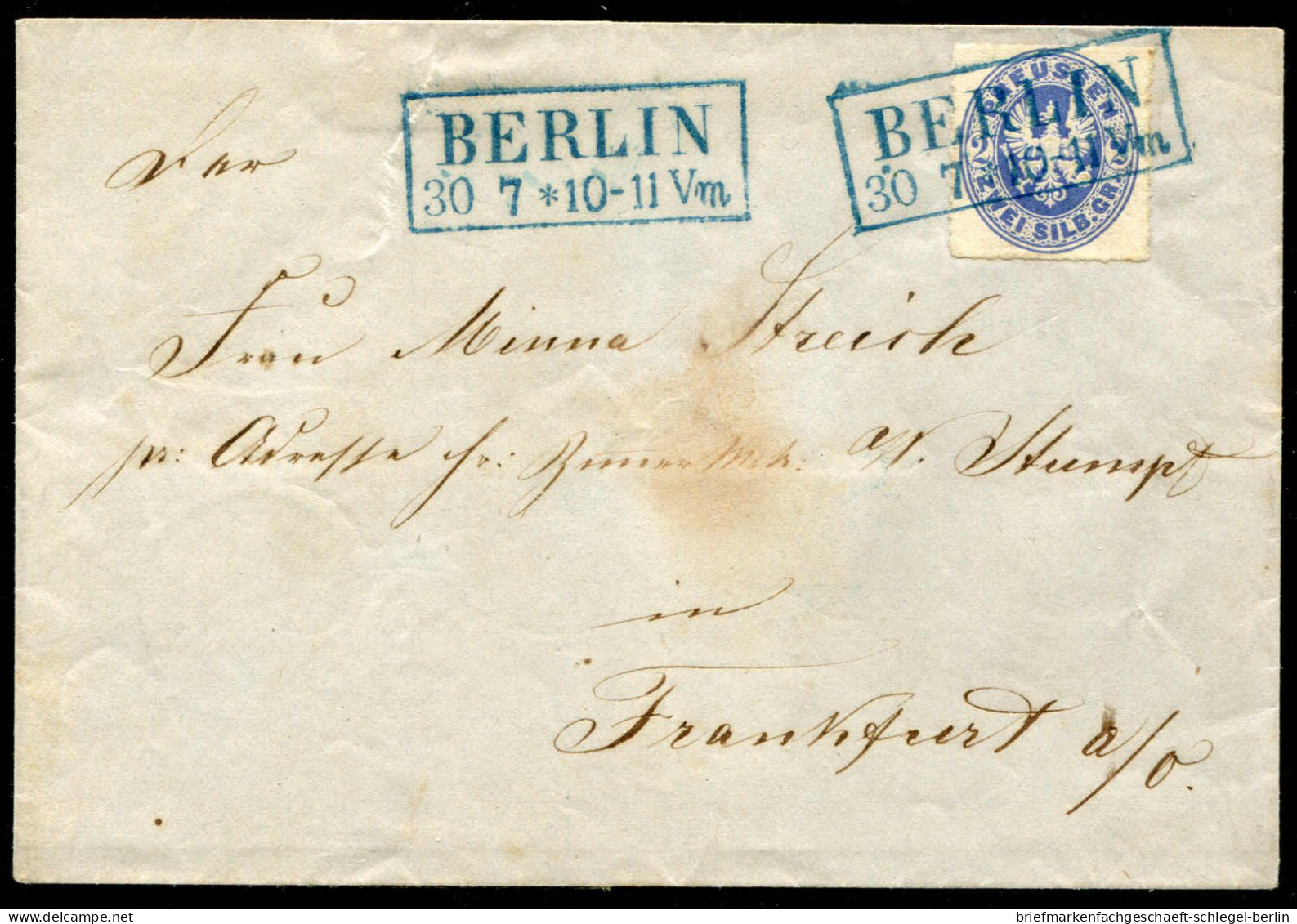 Berliner Postgeschichte, 1861, Brief - Autres & Non Classés
