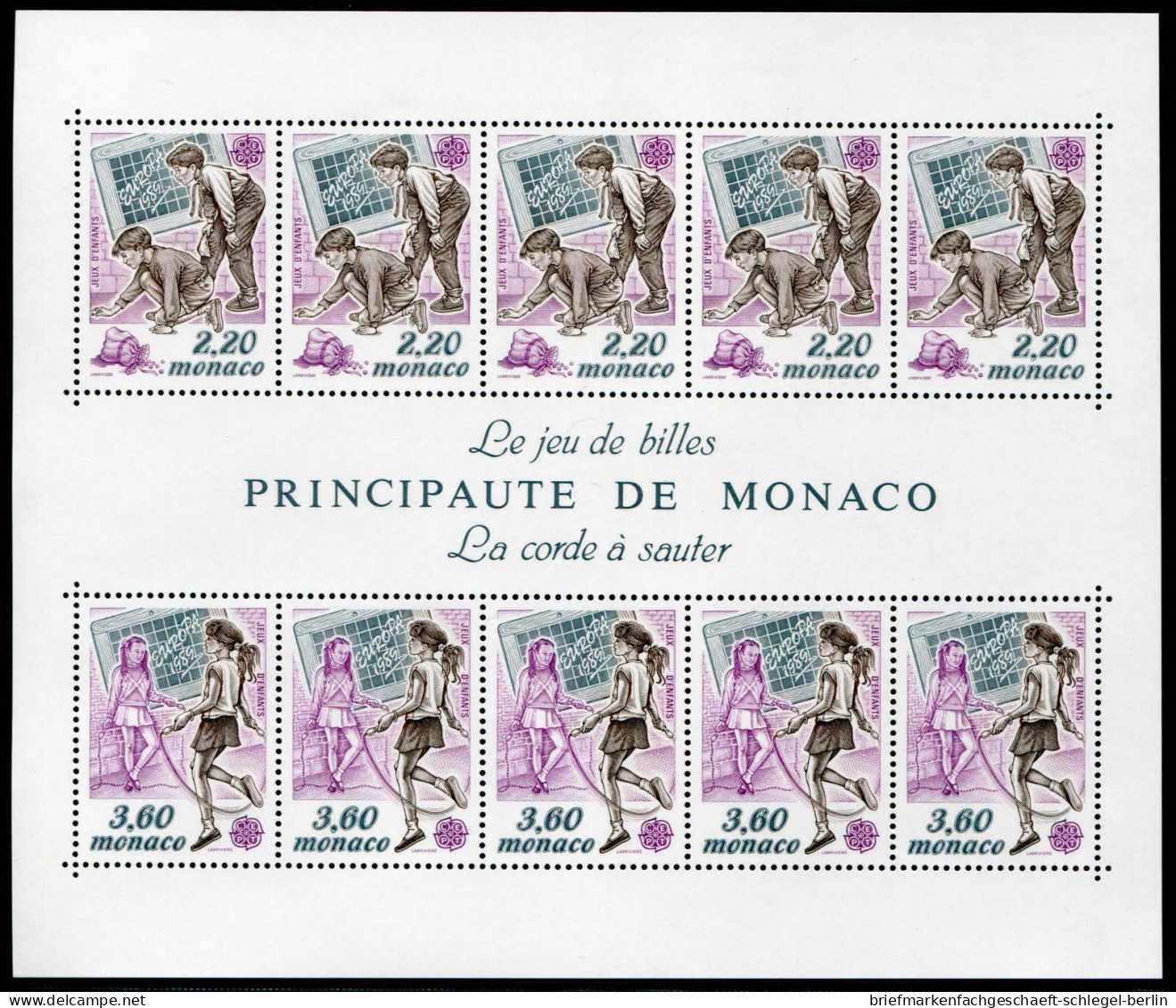 Monaco, 1989, Bl. 44 (2), Postfrisch - Autres & Non Classés