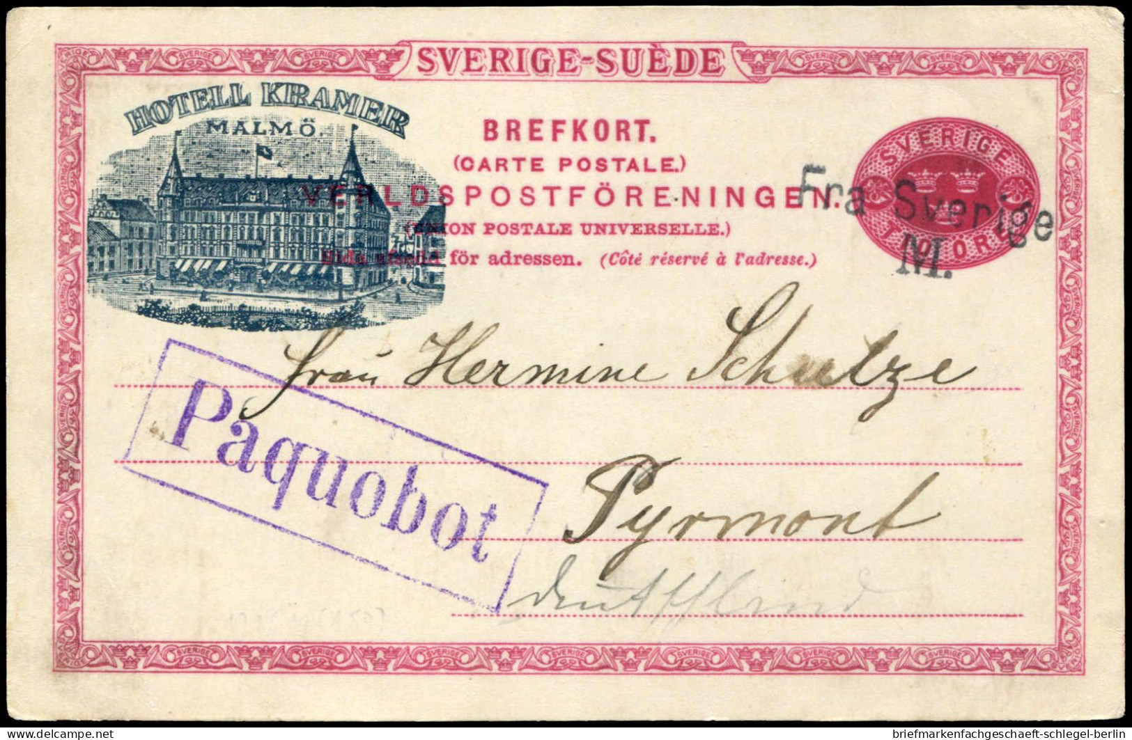 Schweden, 1889, Brief - Autres & Non Classés