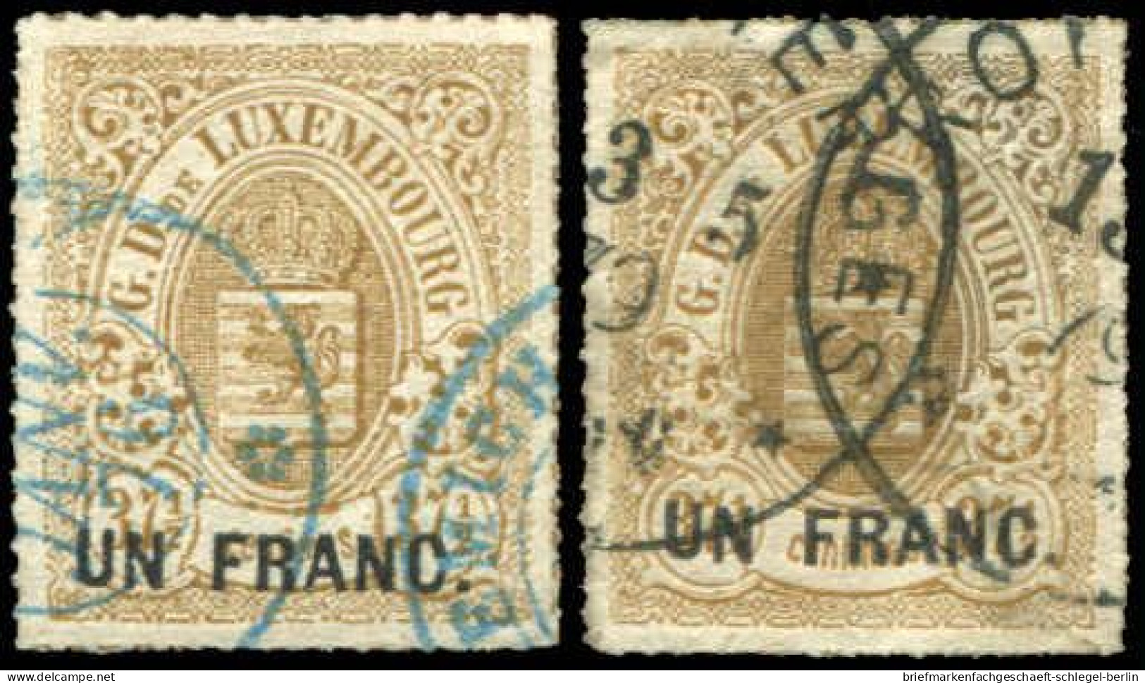 Luxemburg, 1872, 25 (4), Gestempelt - Autres & Non Classés