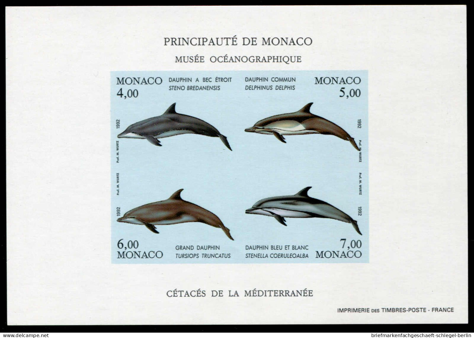 Monaco, 1992, Bl. 54 (2), Postfrisch - Andere & Zonder Classificatie