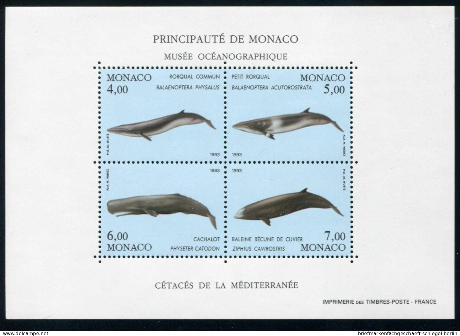 Monaco, 1993, Bl. 58 (2), Postfrisch - Otros & Sin Clasificación