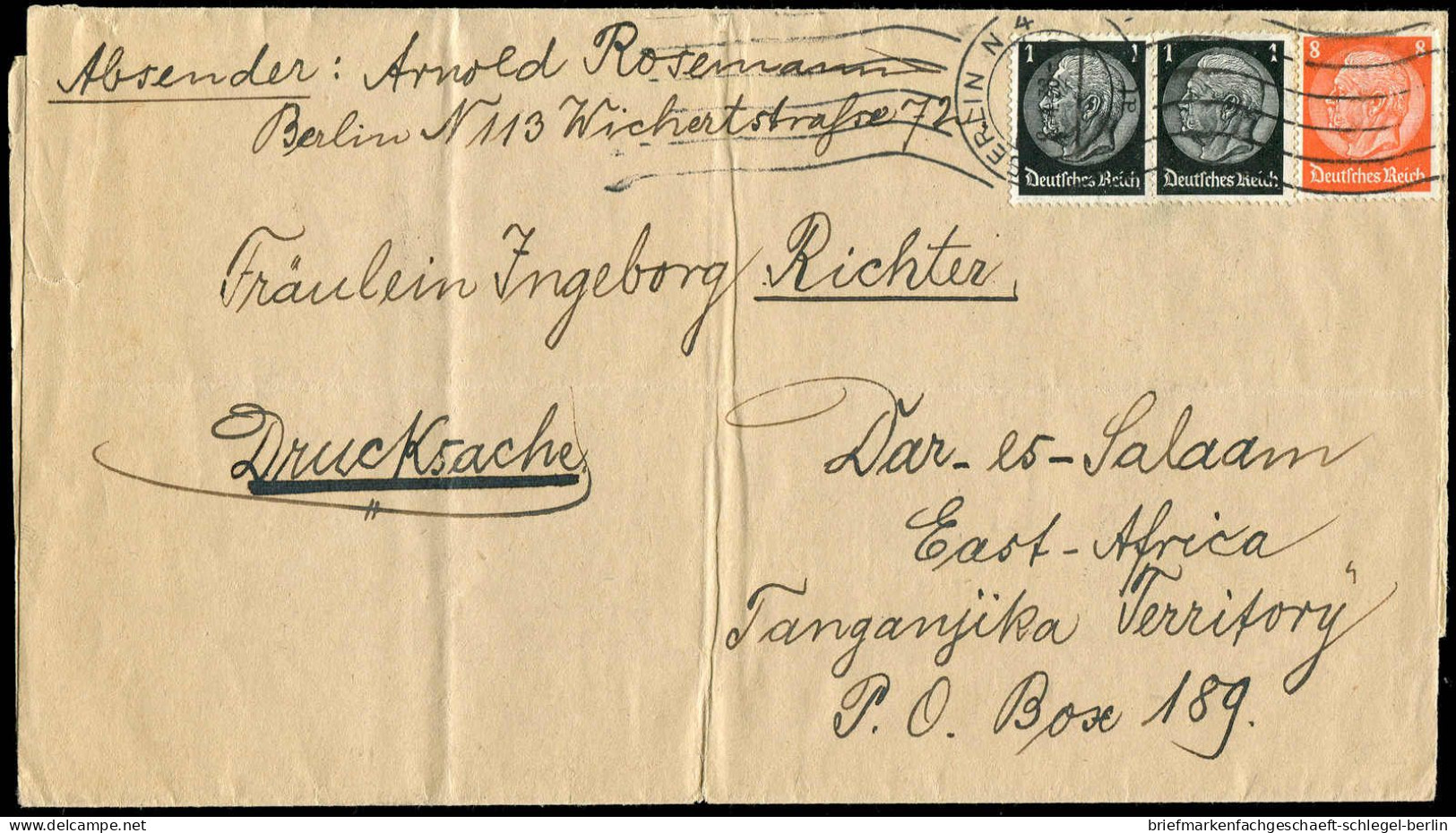 Deutsches Reich, 1938, 512 (2), 517, Brief - Other & Unclassified