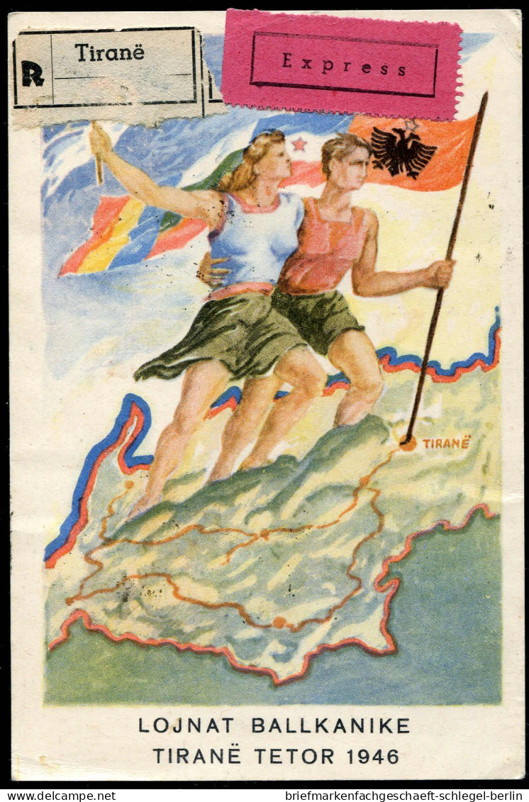 Albanien, 1946, 408-414, Brief - Albania
