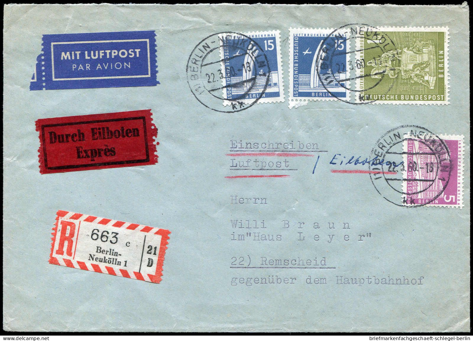 Berlin, 1960, 141,145(2),153, Brief - Other & Unclassified