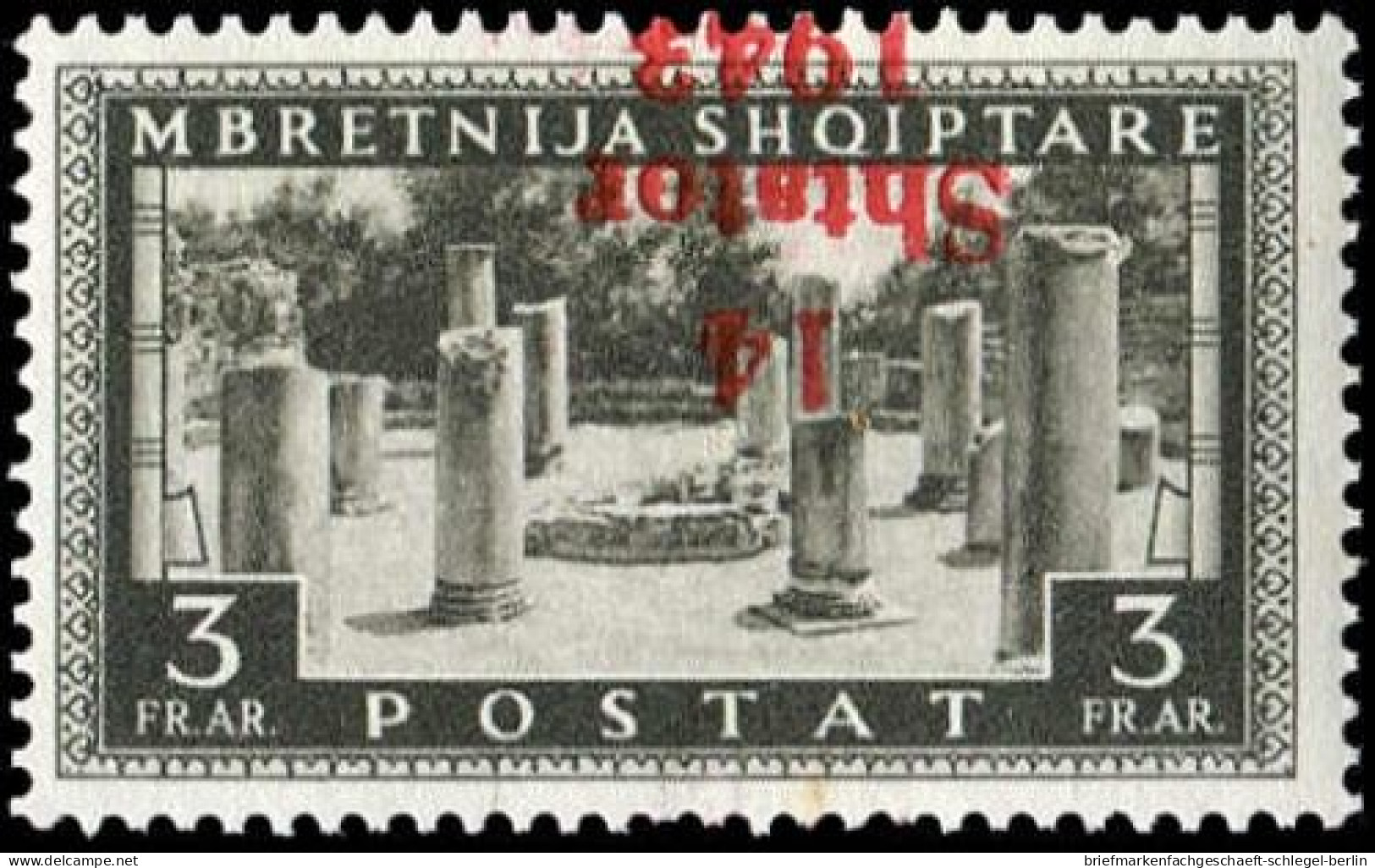 Deutsche Besetz.II.WK Albanien, 1943, 13 K, Postfrisch - Occupation 1938-45