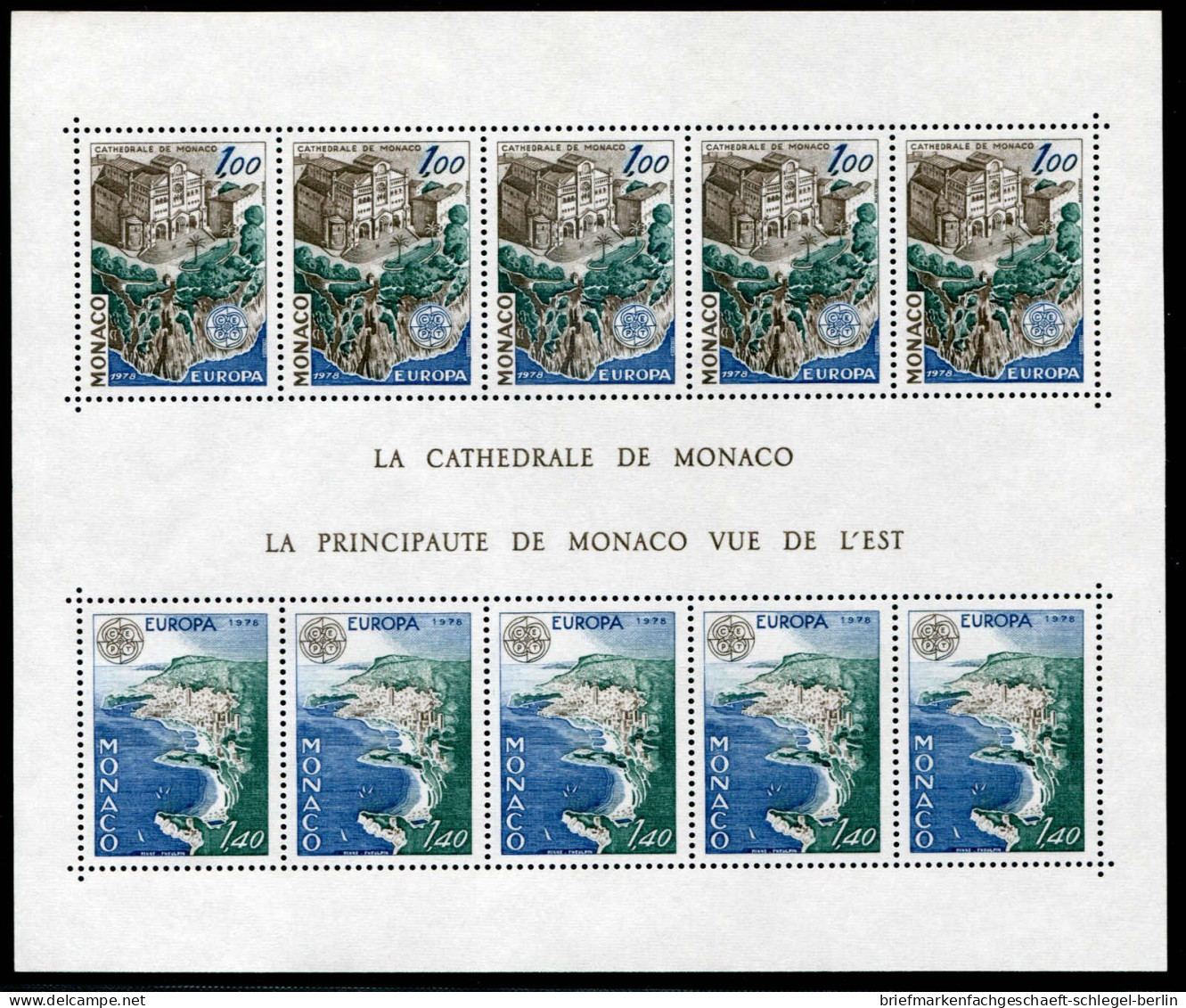 Monaco, 1978, Bl. 12 (2), Postfrisch - Andere & Zonder Classificatie