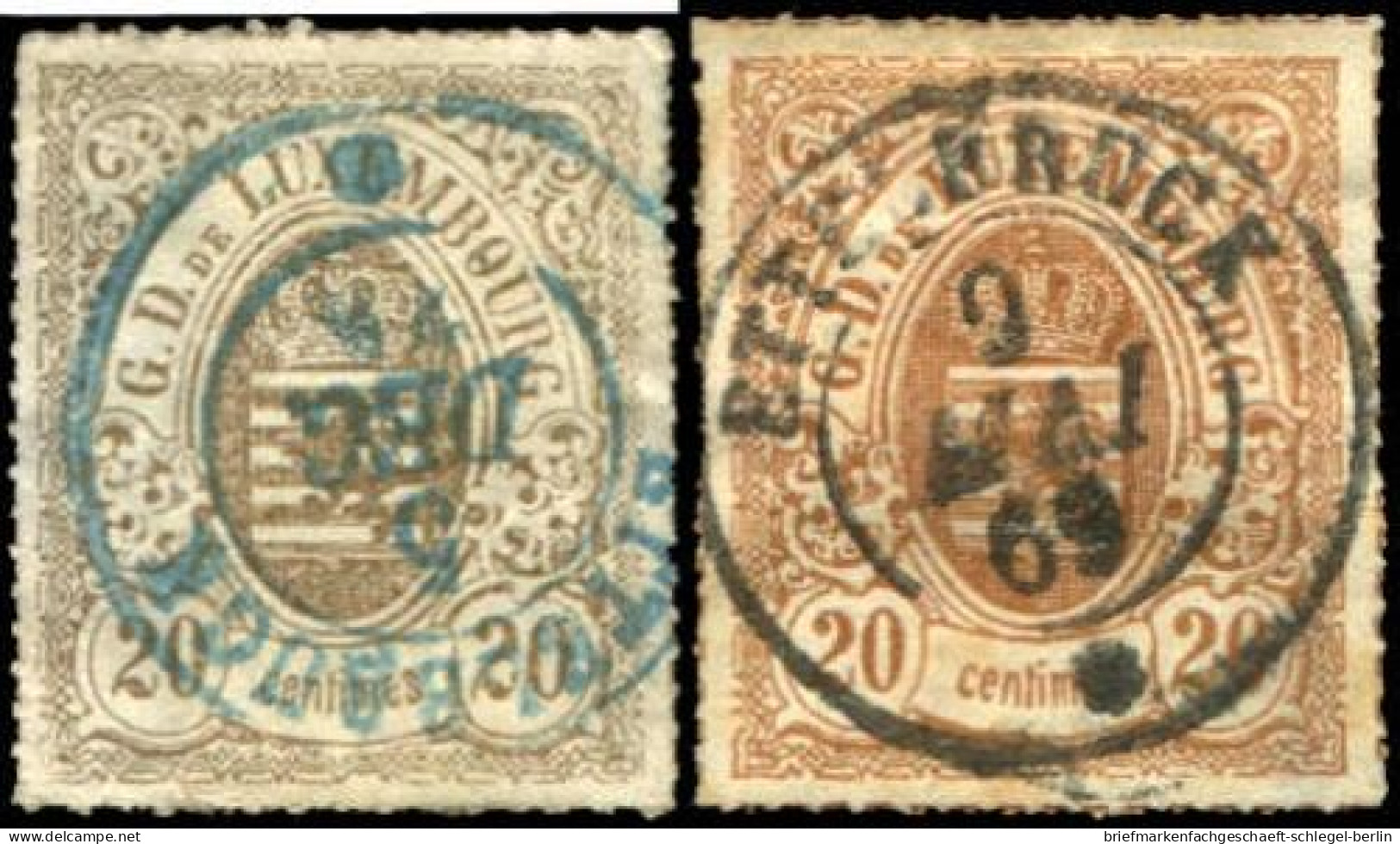 Luxemburg, 1867, 19 (11), Gestempelt - Autres & Non Classés