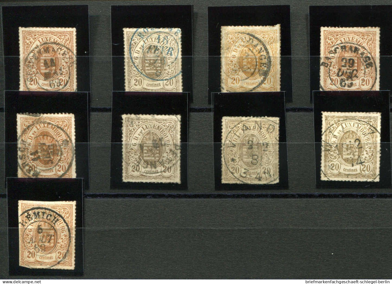 Luxemburg, 1867, 19 (11), Gestempelt - Other & Unclassified