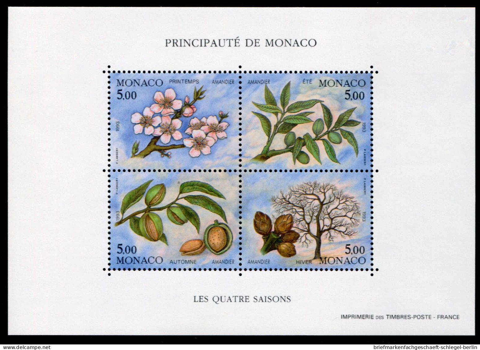 Monaco, 1993, Bl. 57 (2), Postfrisch - Altri & Non Classificati