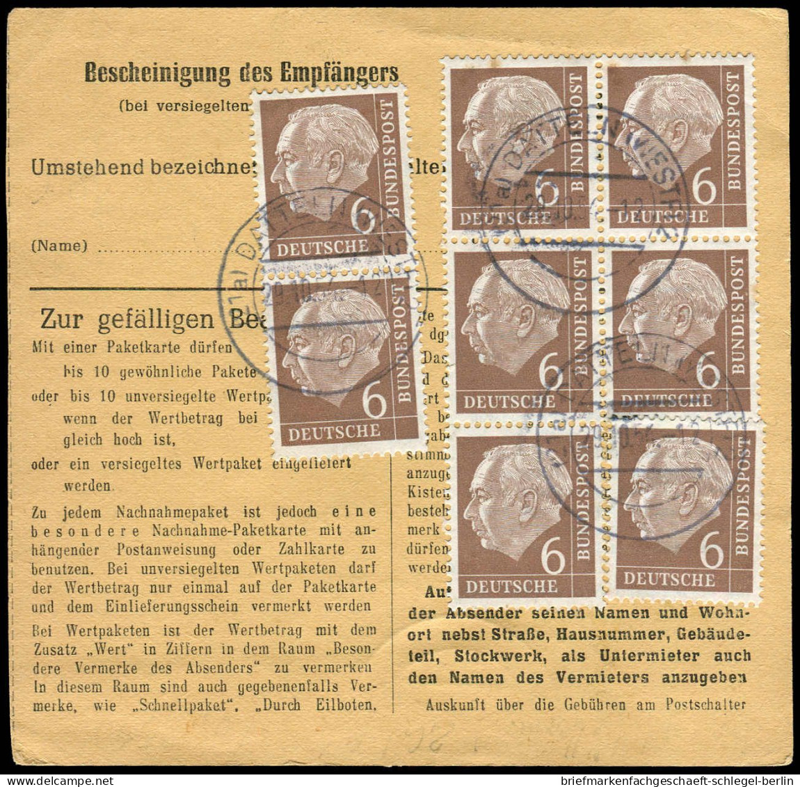 Bundesrepublik Deutschland, 1954, 180 (10), Brief - Autres & Non Classés