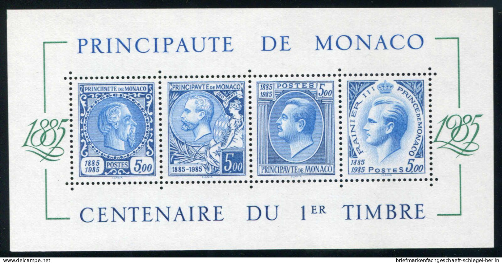 Monaco, 1985, Bl. 31 (2), Postfrisch - Autres & Non Classés