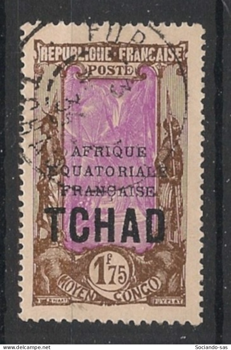 TCHAD - 1930-33 - N°YT. 54A - 1f75 Brun Et Violet - Oblitéré / Used - Gebraucht