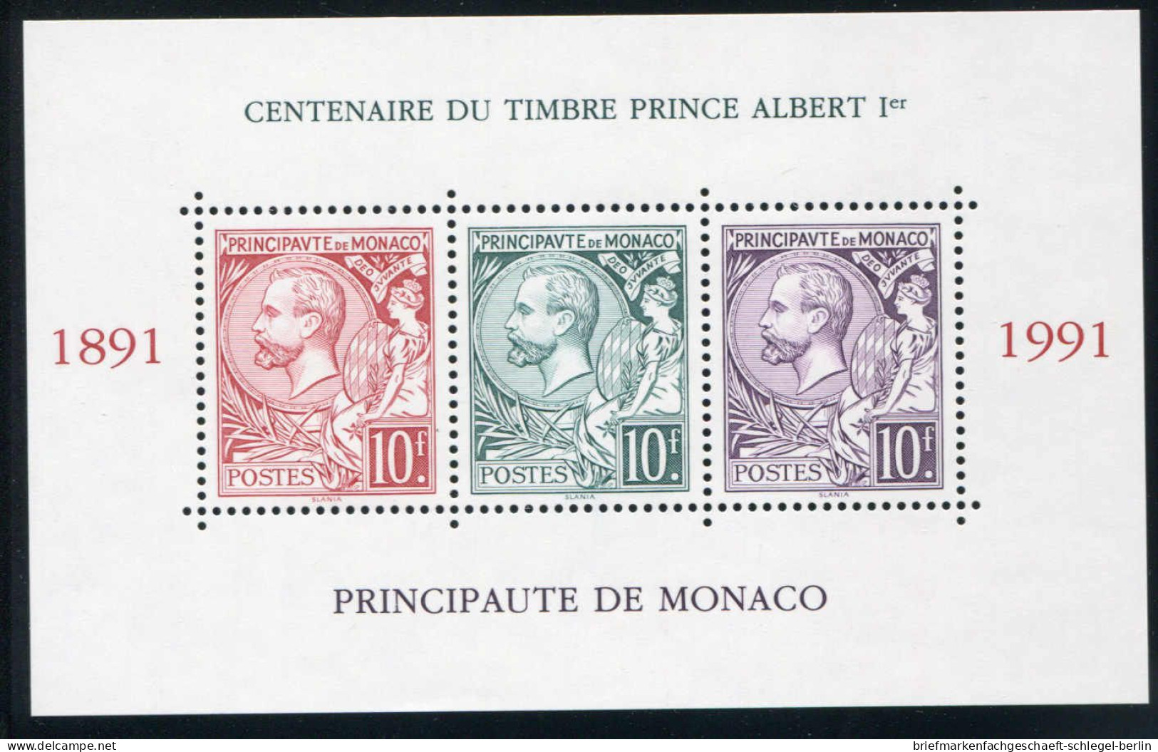 Monaco, 1991, Bl. 51 (2), Postfrisch - Other & Unclassified