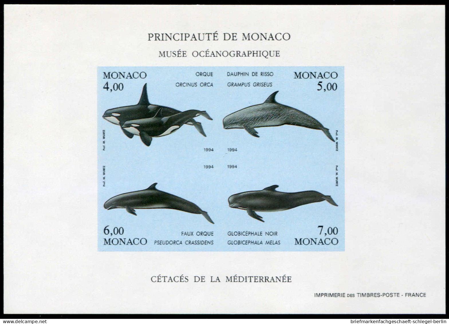 Monaco, 1994, Bl. 62 (2), Postfrisch - Autres & Non Classés