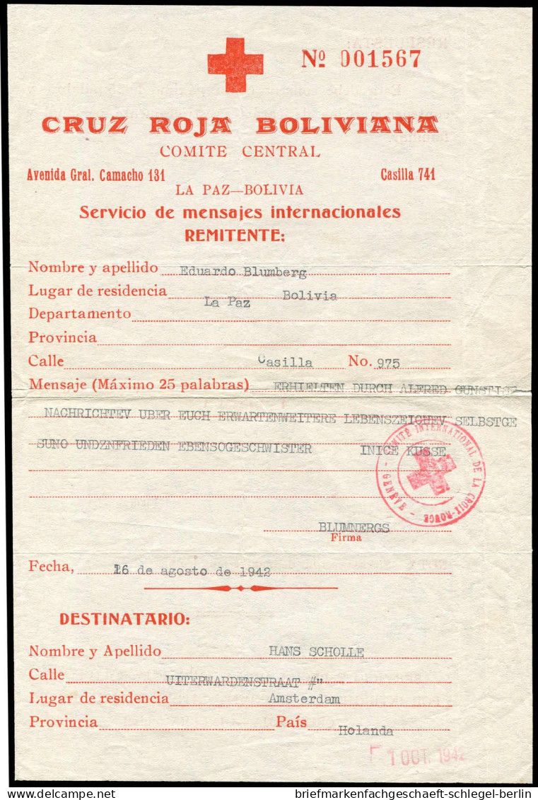 Bolivien, 1942, Brief - Bolivien