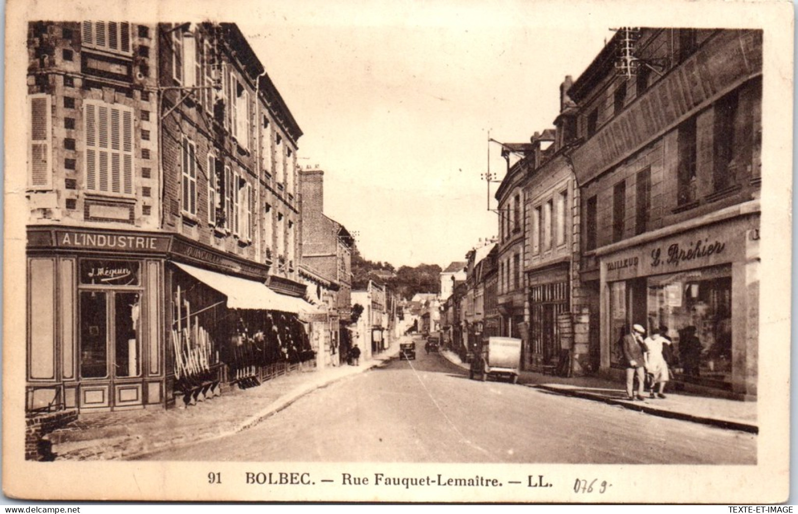 76 BOLBEC - La Rue Fauquet Lemaitre  - Bolbec