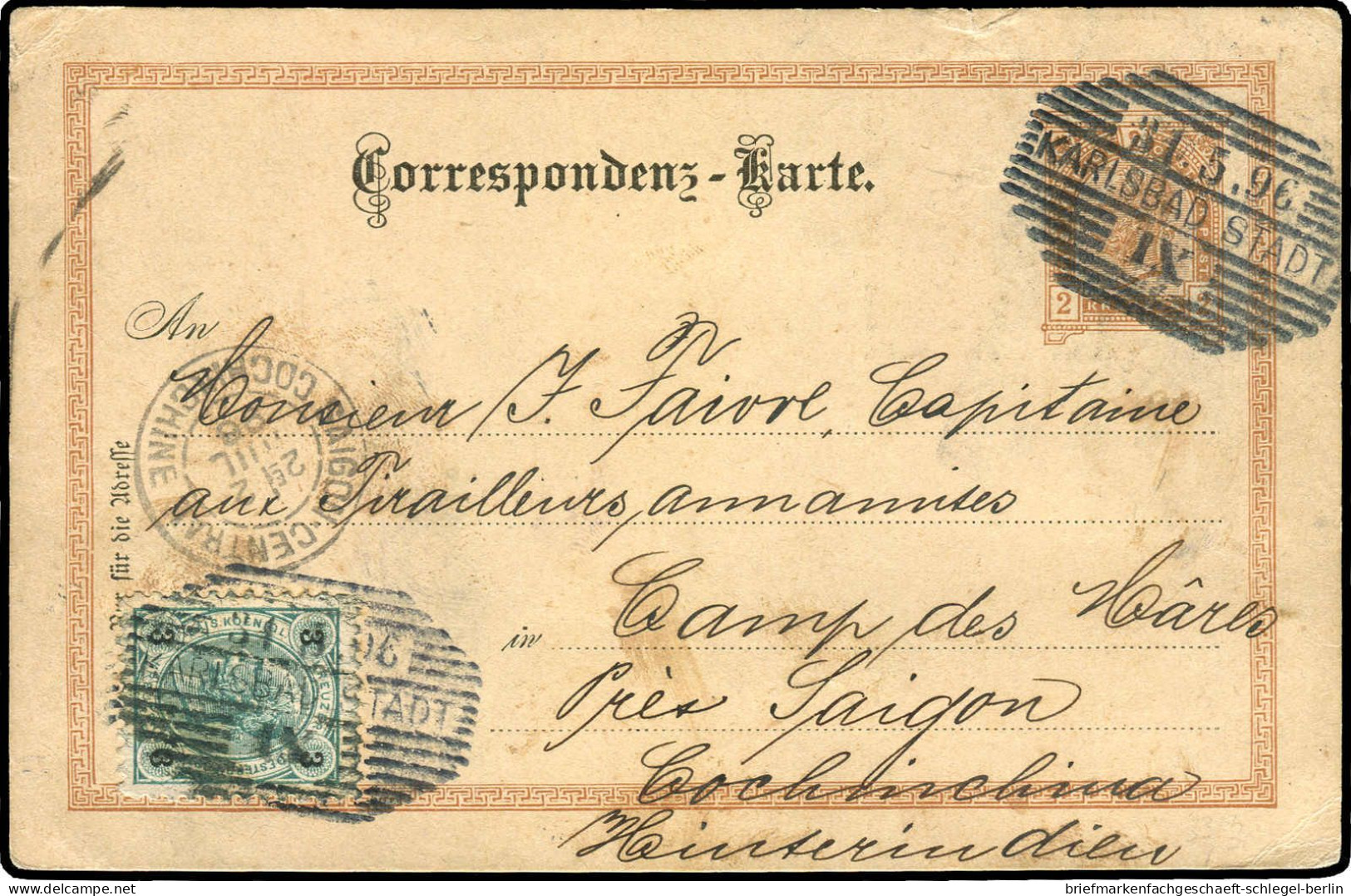 Französisch Indochina, 1896, Brief - Asia (Other)