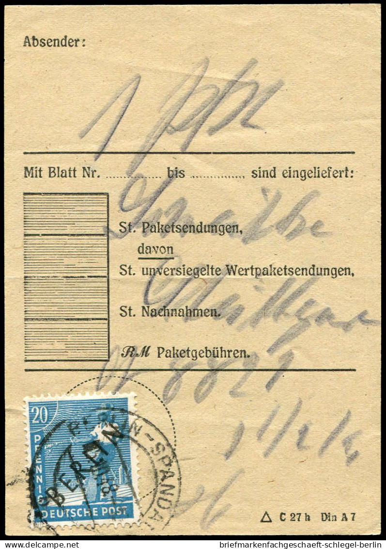 Berlin, 1949, 8, Brief - Other & Unclassified