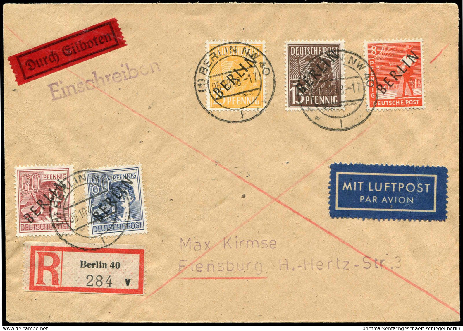 Berlin, 1948, 14, 15 U.a., Brief - Altri & Non Classificati