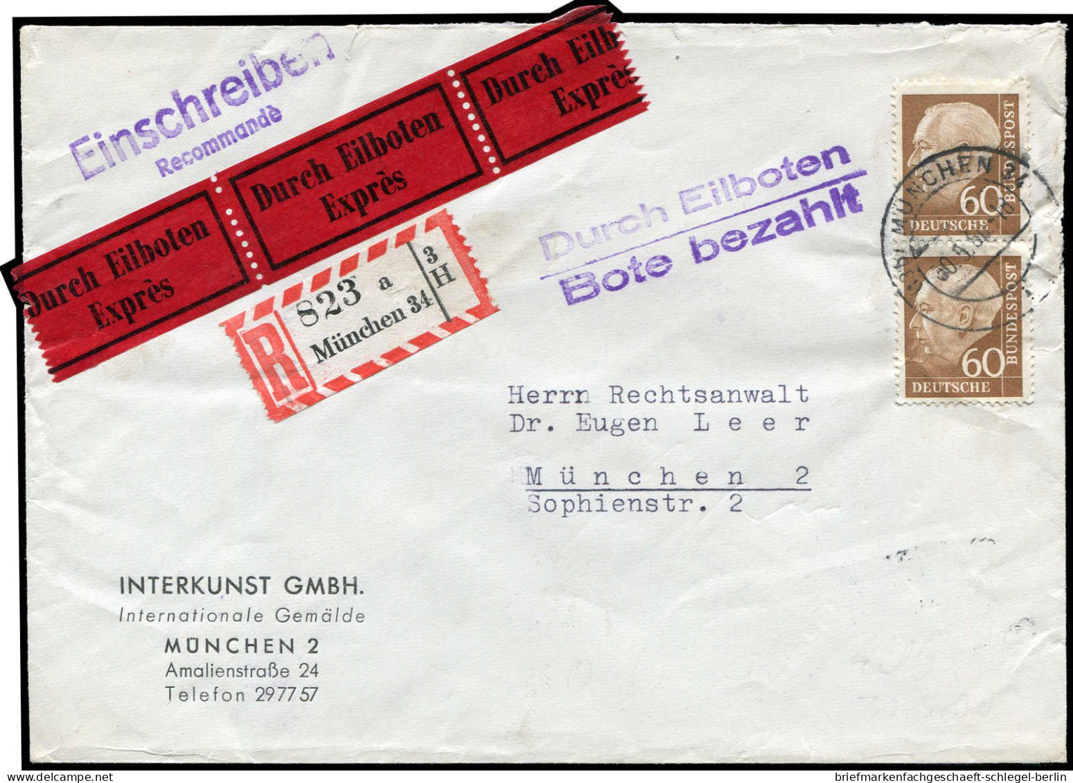 Bundesrepublik Deutschland, 1960, 262 (2), Brief - Sonstige & Ohne Zuordnung