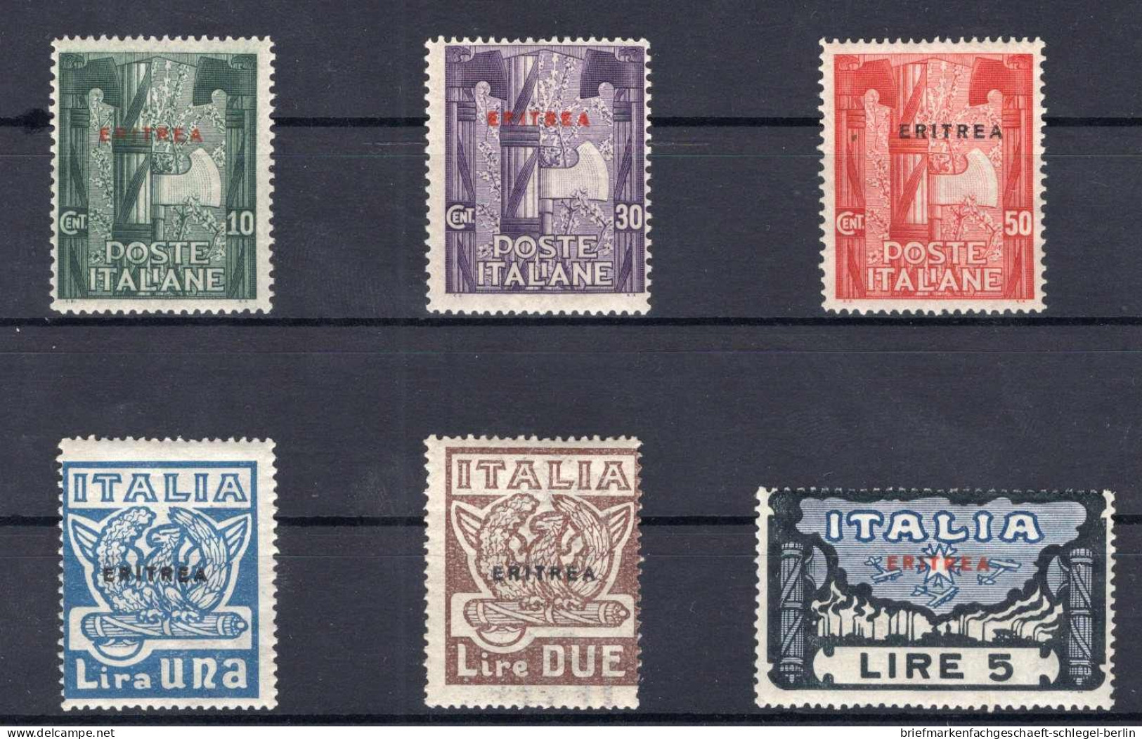 Italienisch Eritrea, 1923, 68-73, Postfrisch - Sonstige & Ohne Zuordnung