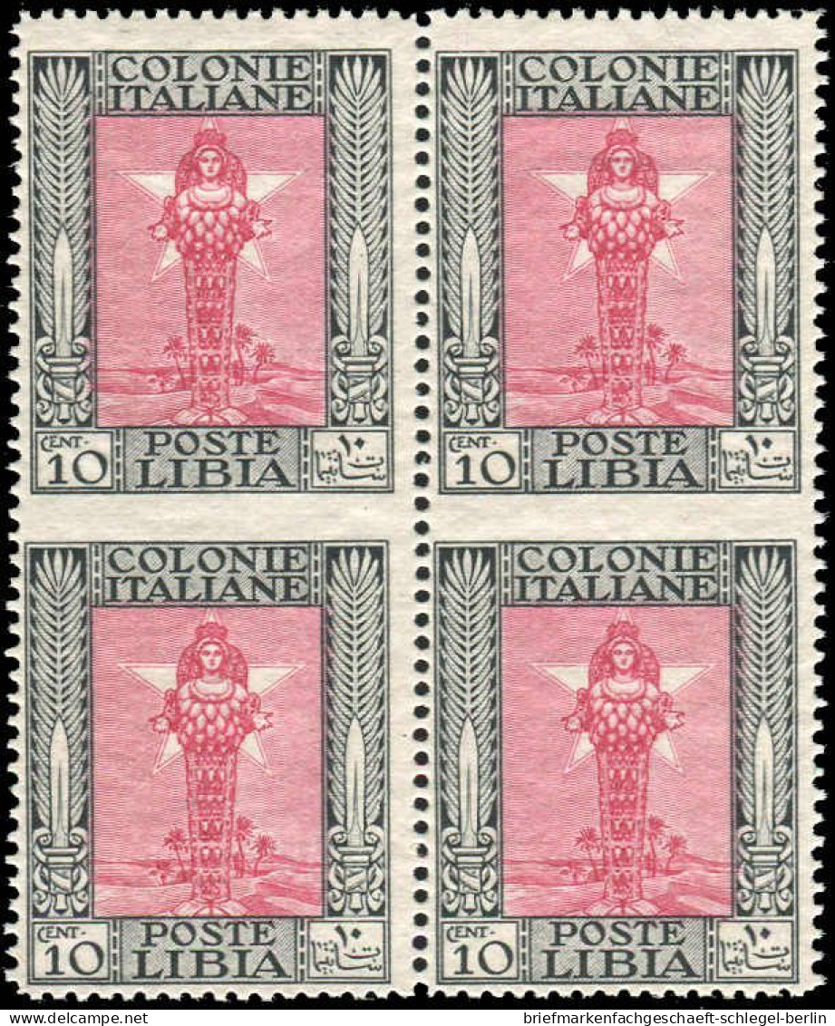 Italienisch-Libyen, 1924, 56, Postfrisch, Viererblock - Altri & Non Classificati