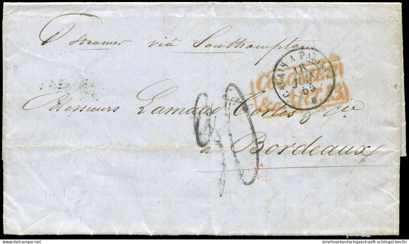 Argentinien, 1855, Brief - Autres & Non Classés