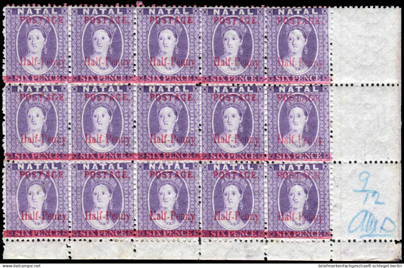 Natal, 1895, 56, Postfrisch - Sonstige - Afrika