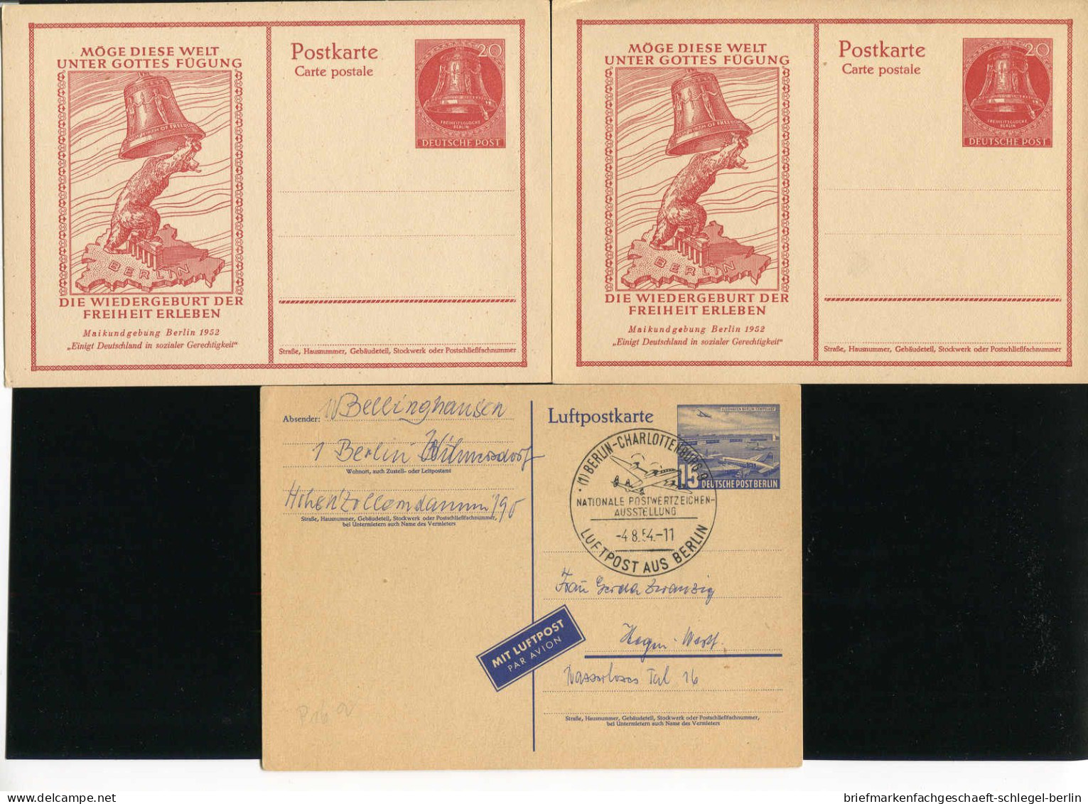 Berlin, 1951, P 16,P 24, P 25, P 28/29, Brief - Other & Unclassified