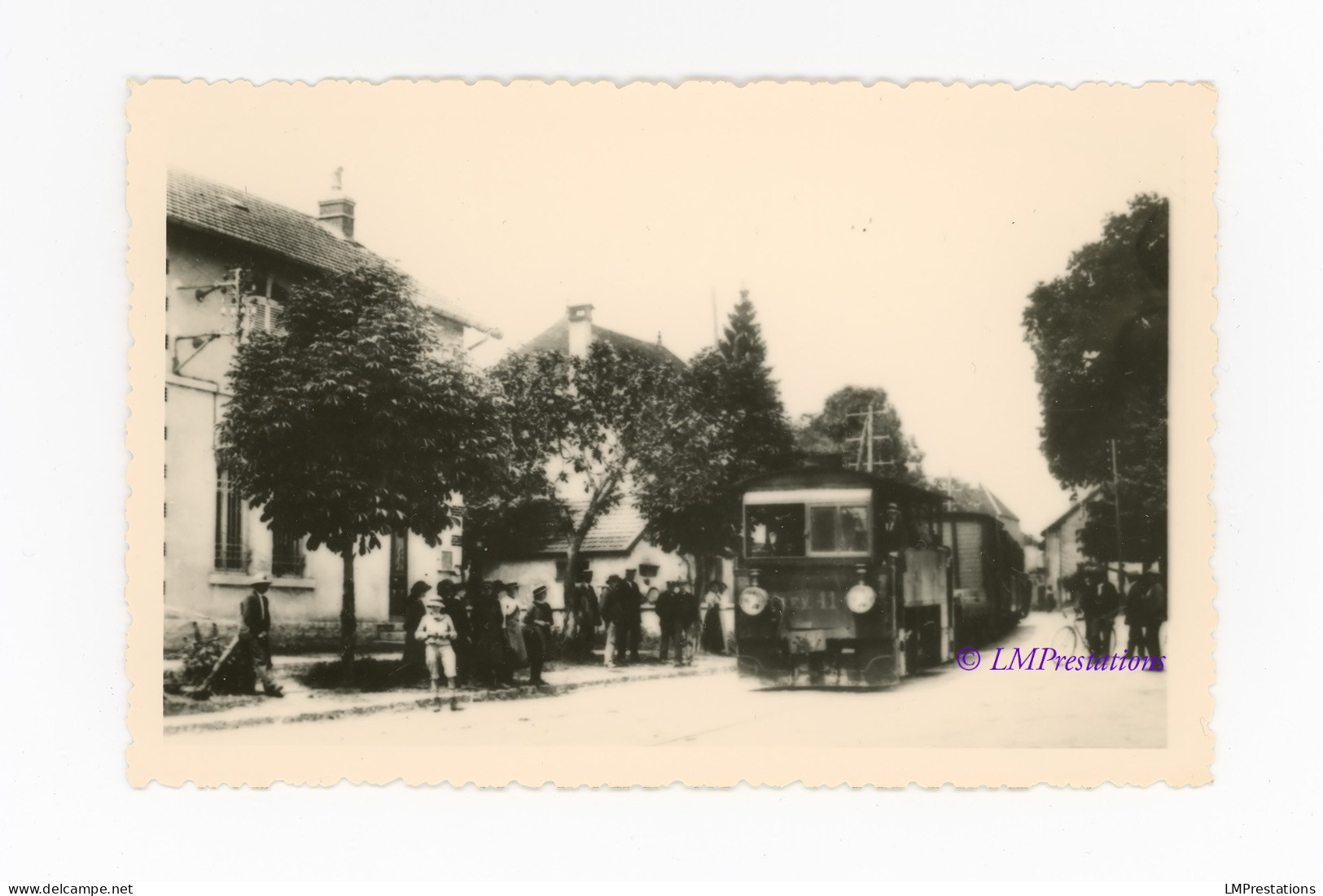 Photo Tramway CFV Jura 41 Gare Orgelet 39 Franche-Comté France Locomotive Train Vapeur Tram Chemin Chemins Fer Vicinaux - Trenes