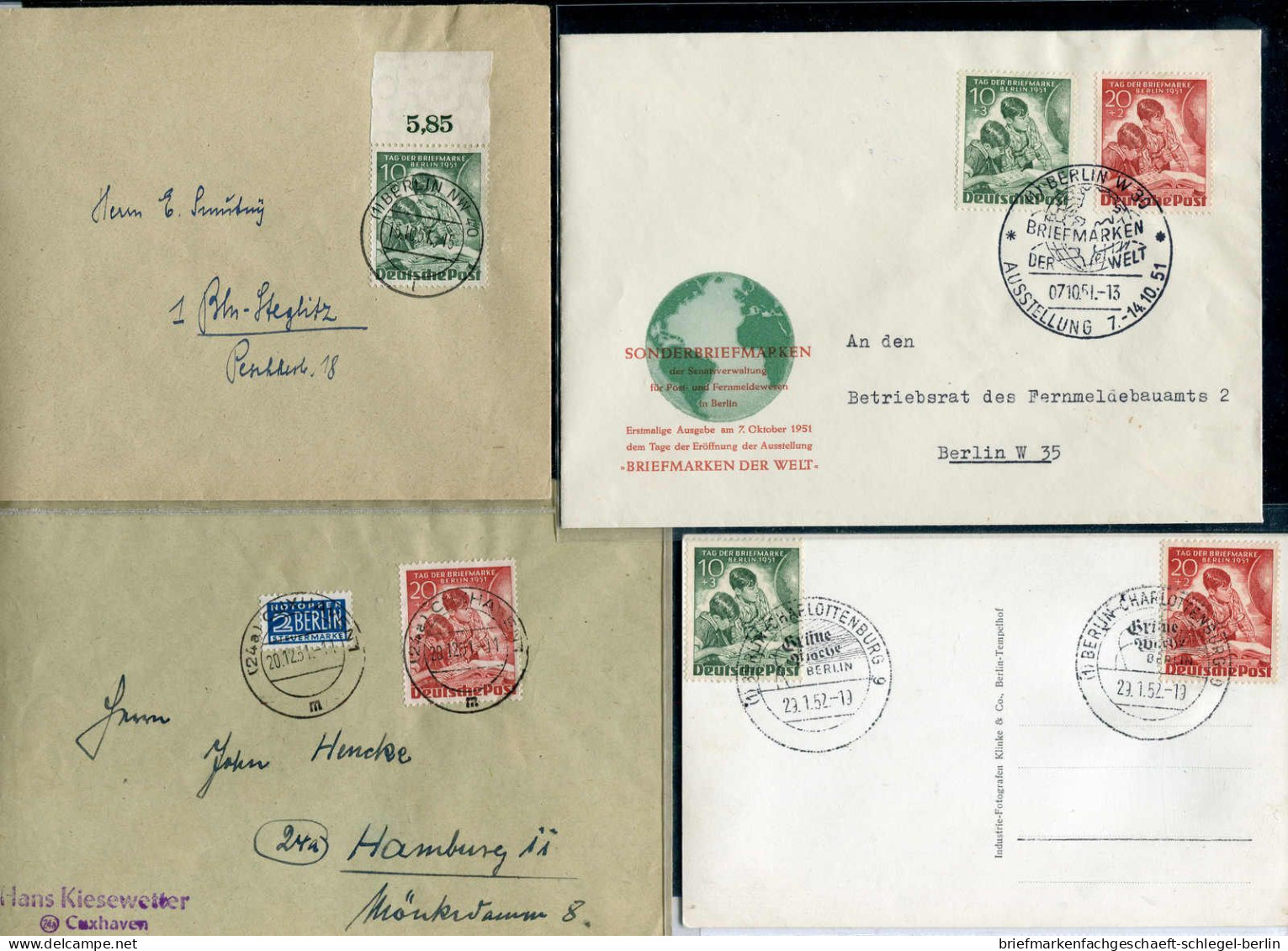 Berlin, 1951, 80,81, Brief - Altri & Non Classificati