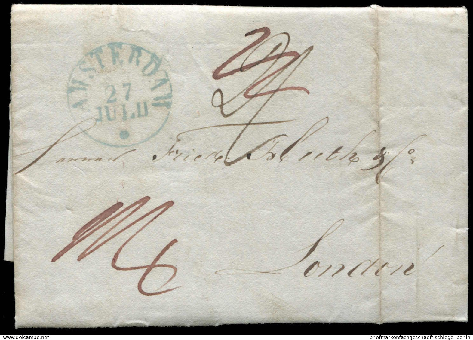 Niederlande, 1835, Brief - Sonstige & Ohne Zuordnung