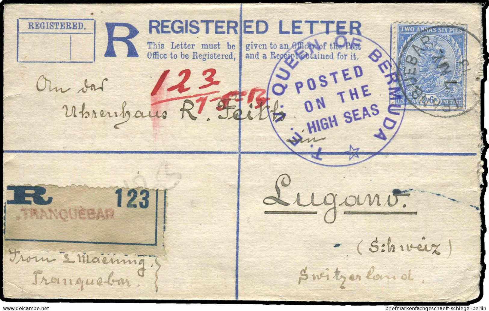 Indien, 1913, 80, Brief - Sonstige & Ohne Zuordnung