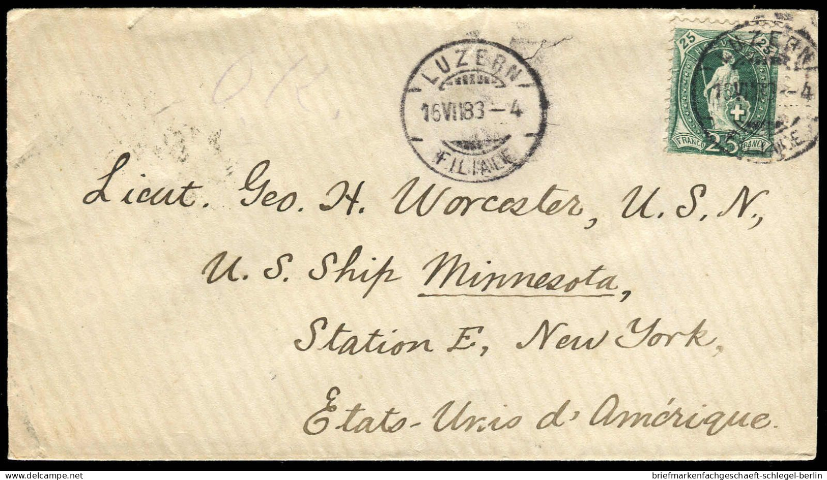 USA, 1883, Brief - Other & Unclassified