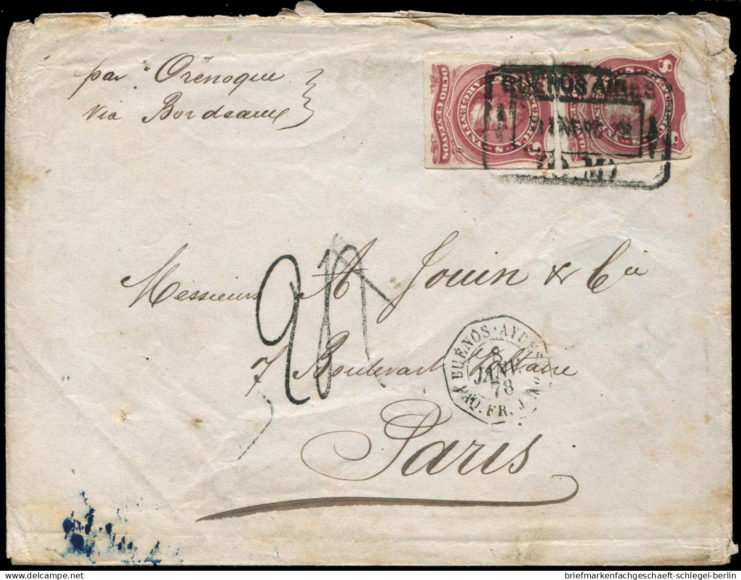 Argentinien, 1878, 32 (2), Brief - Sonstige & Ohne Zuordnung