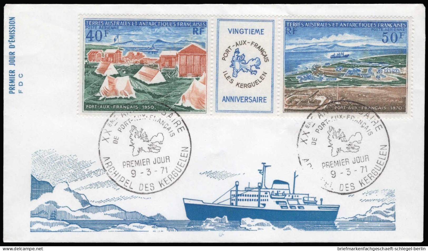 Französische Gebiete In Der Antarktis, 1971, 65-66, FDC - Sonstige & Ohne Zuordnung