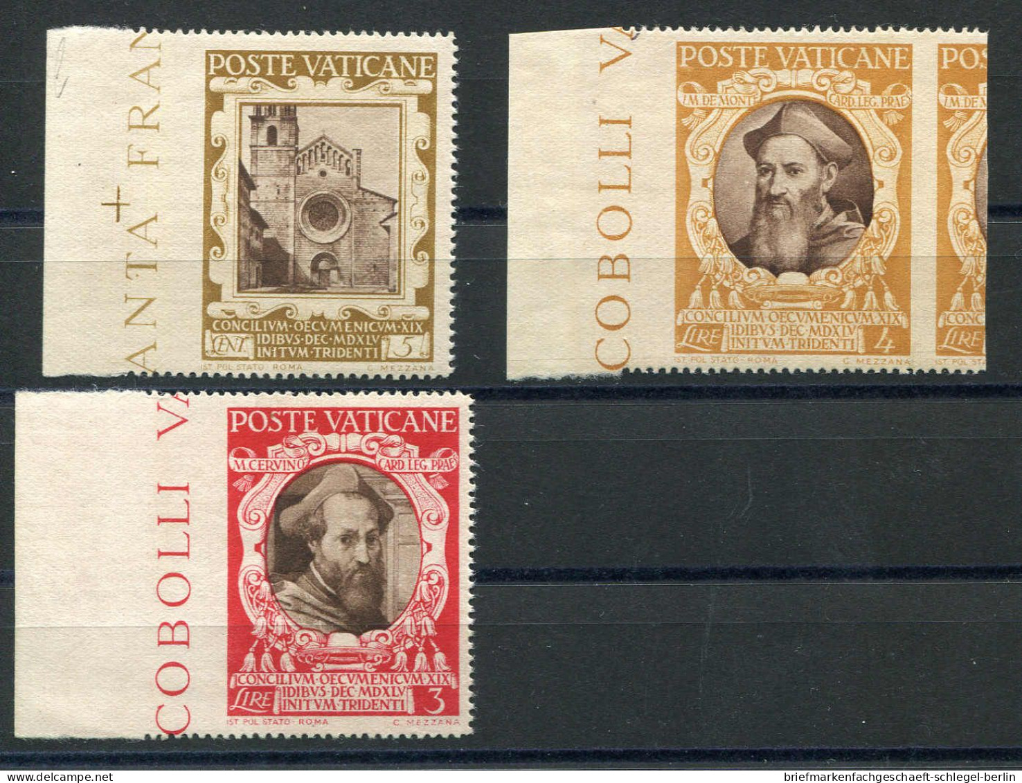 Vatikanstaat, 1946, 126,130,134-35 Var, Postfrisch, Ungebraucht - Andere & Zonder Classificatie