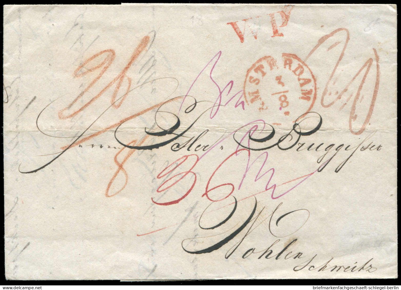 Niederlande, 1844, Brief - Autres & Non Classés