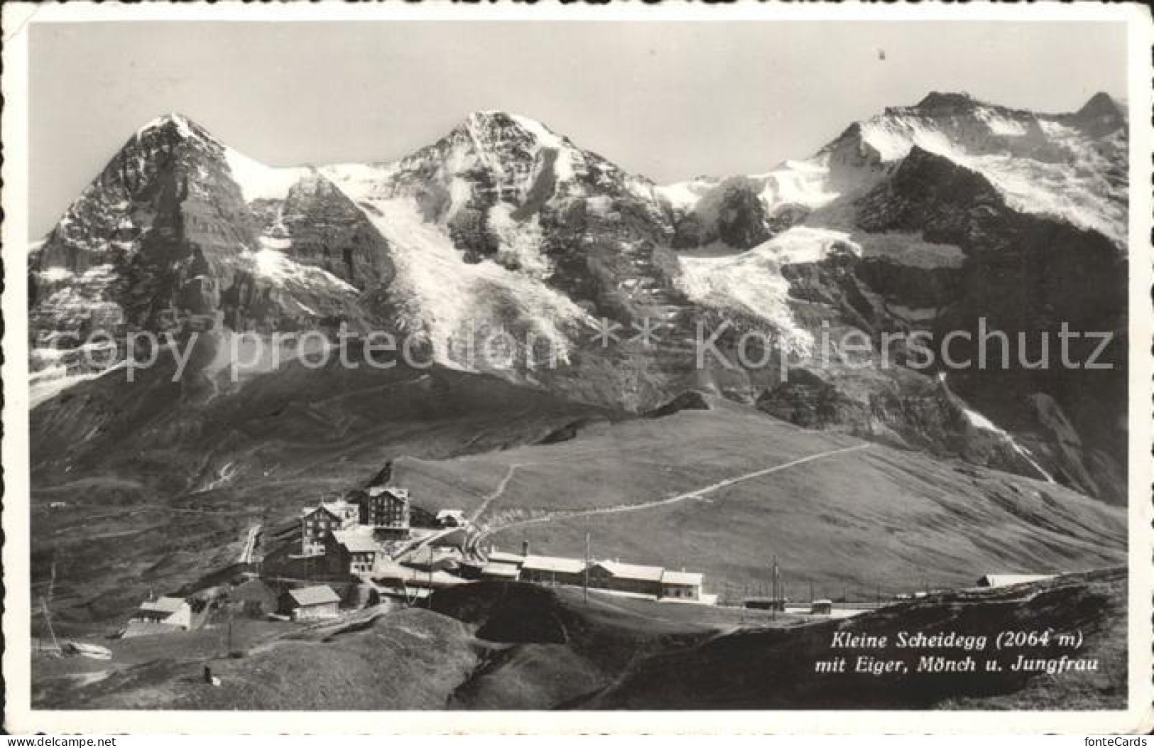 11747651 Kleine Scheidegg Interlaken Eiger Moench Jungfrau Kleine Scheidegg - Andere & Zonder Classificatie