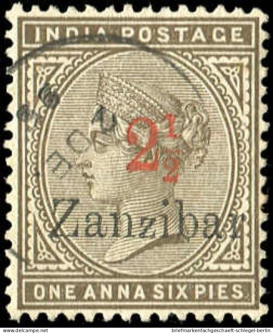 Sansibar, 1895, 17 V, Gestempelt - Zanzibar (1963-1968)
