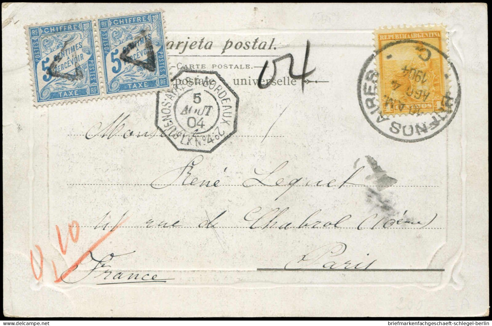 Argentinien, 1904, Brief - Sonstige & Ohne Zuordnung