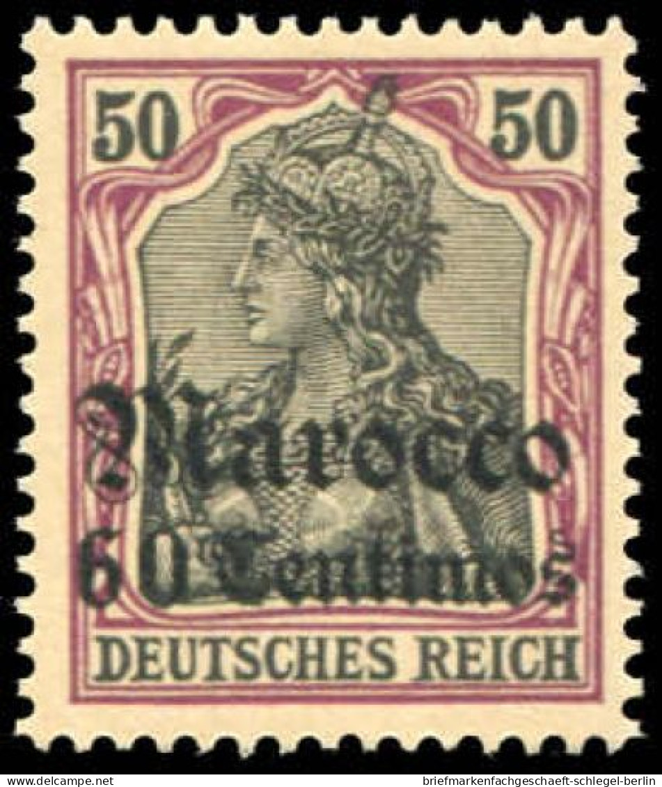 Deutsche Auslandspost Marokko, 1905, 28, Postfrisch - Turquia (oficinas)