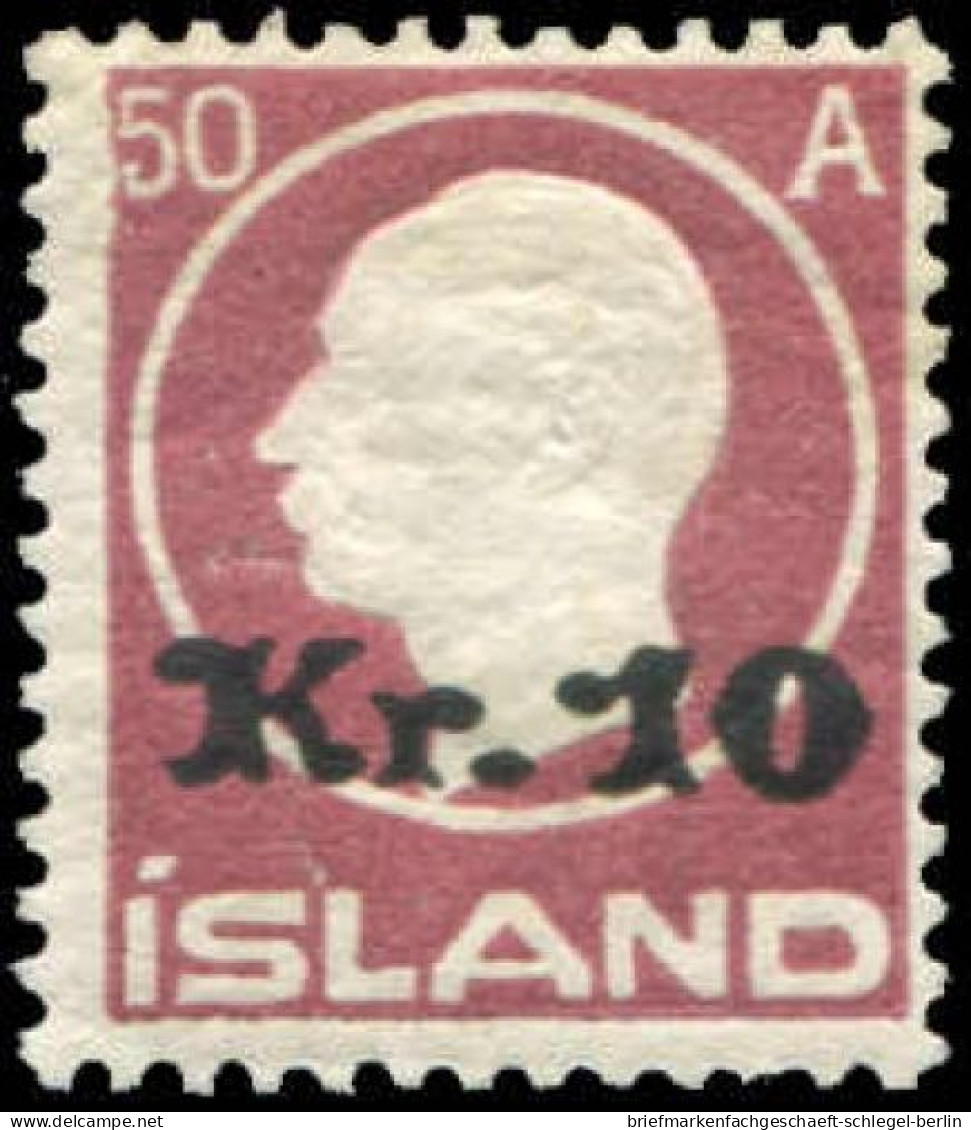 Island, 1925, 122, Ungebraucht - Other & Unclassified