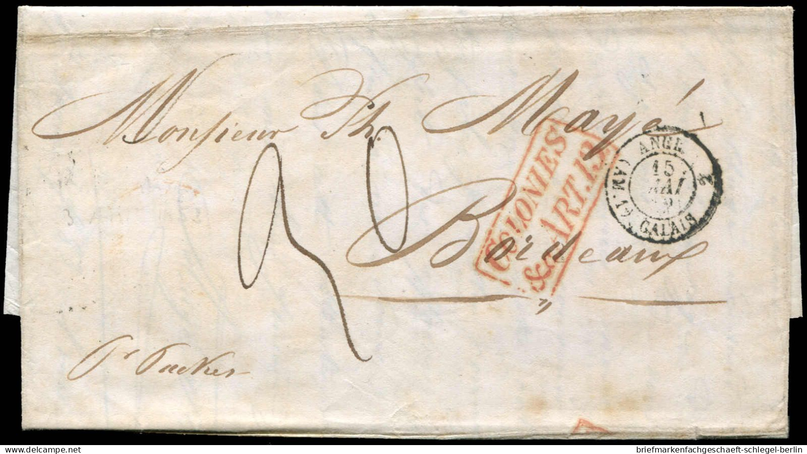 Argentinien, 1852, Brief - Autres & Non Classés