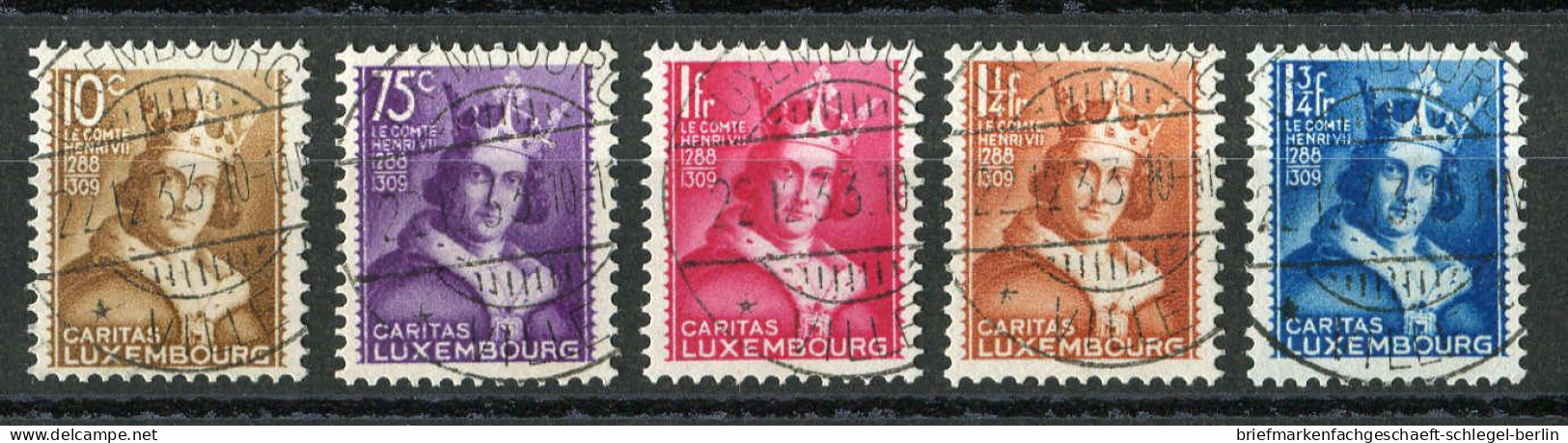 Luxemburg, 1933, 252/56, Gestempelt - Sonstige & Ohne Zuordnung