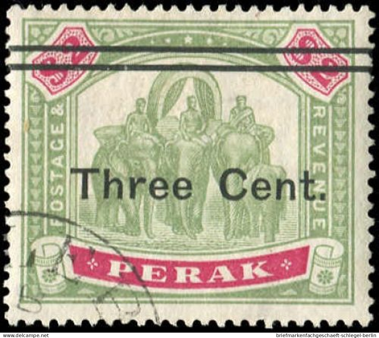 Malaiische Staaten Perak, 1899, 39, 40, Gestempelt - Andere-Azië
