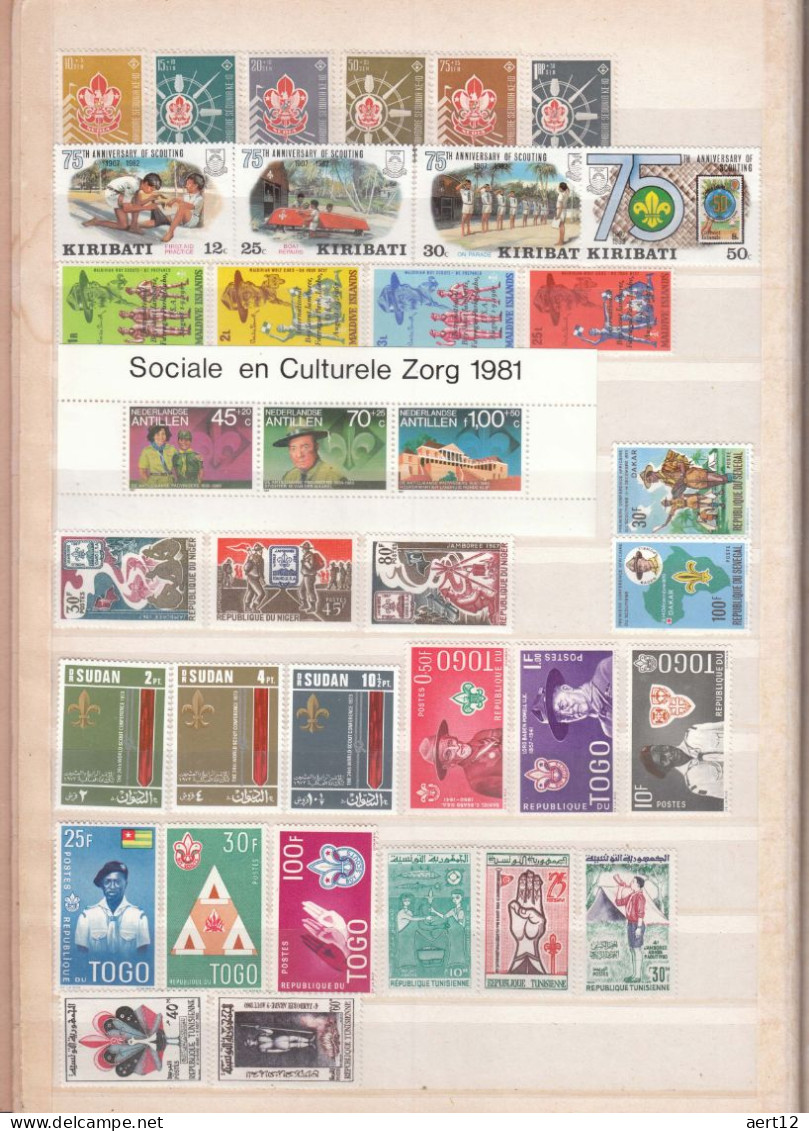 Scouting, Different Countries, Michel Catalog Value: 671,82 EUR, Colection With Album - Verzamelingen (in Albums)
